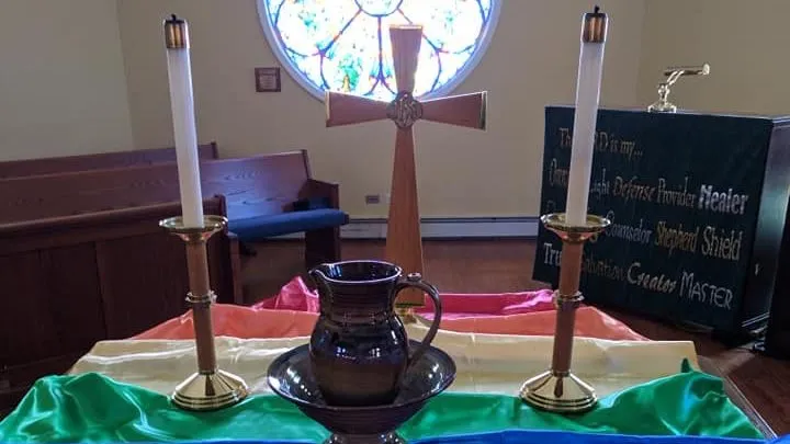 A view of our altar setting.