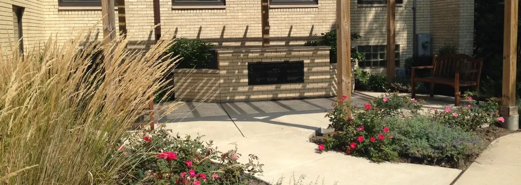 An image of our prayer garden