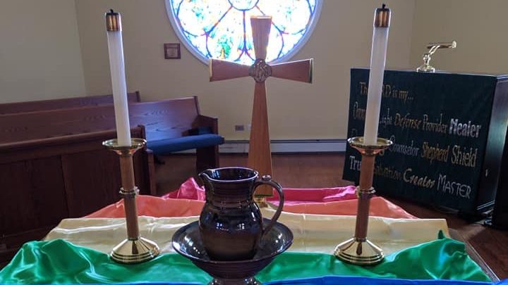 A view of our altar setting.