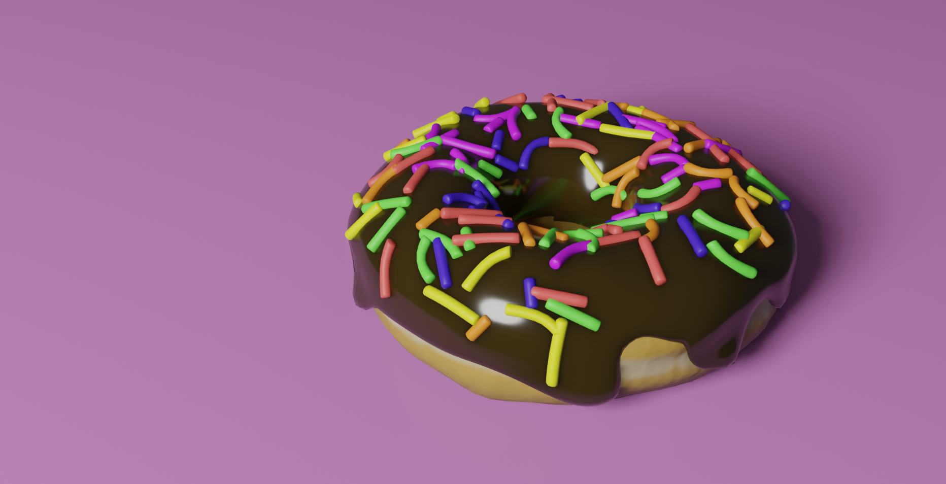 A chocolate donut for testing.