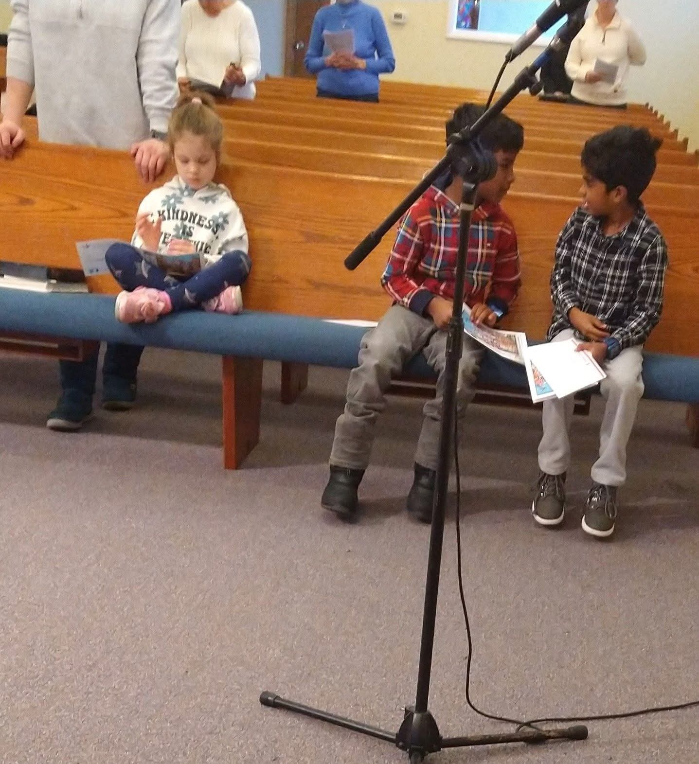 Kids on the front row